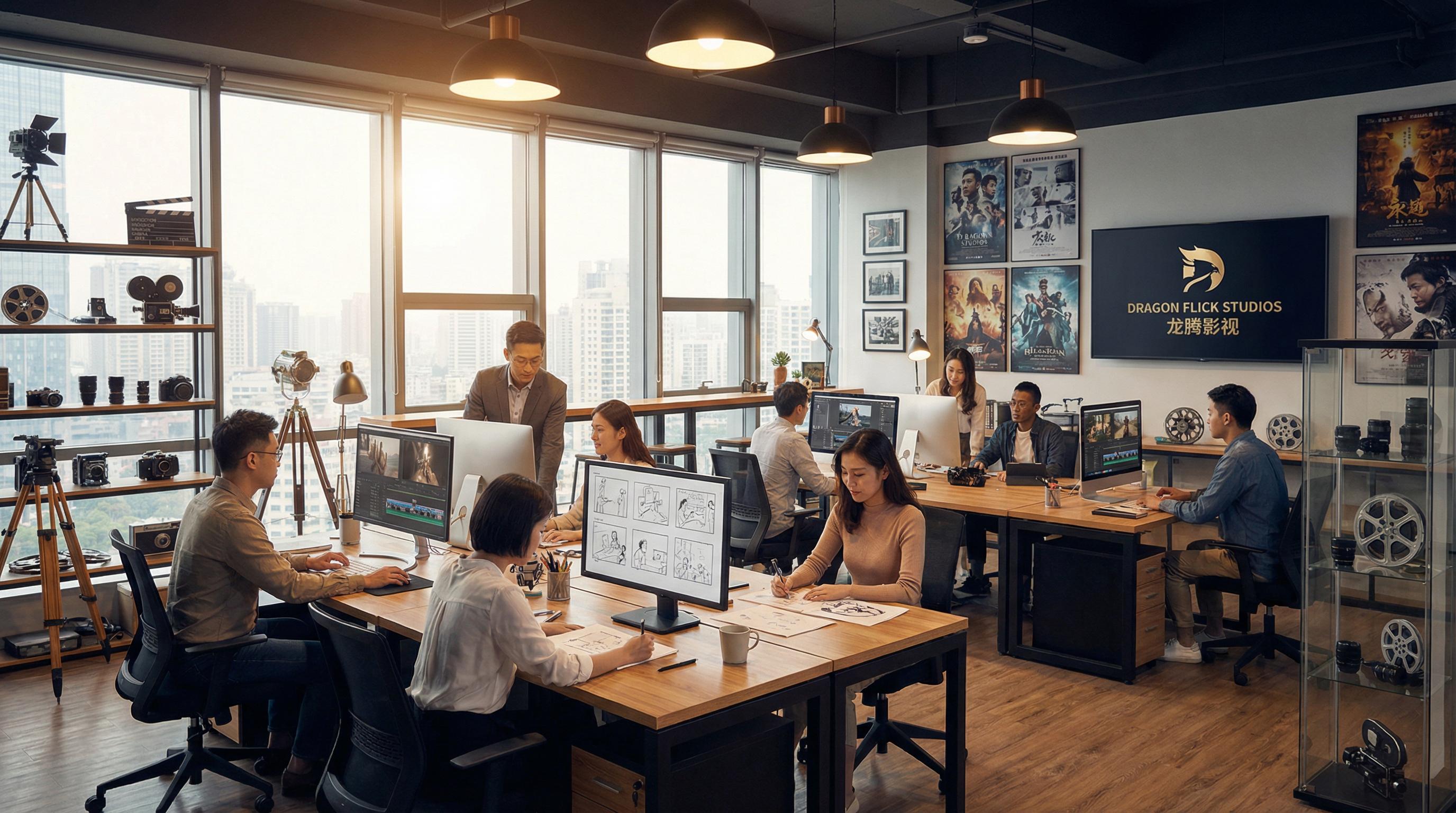 DeepSeek影视传媒公司办公室